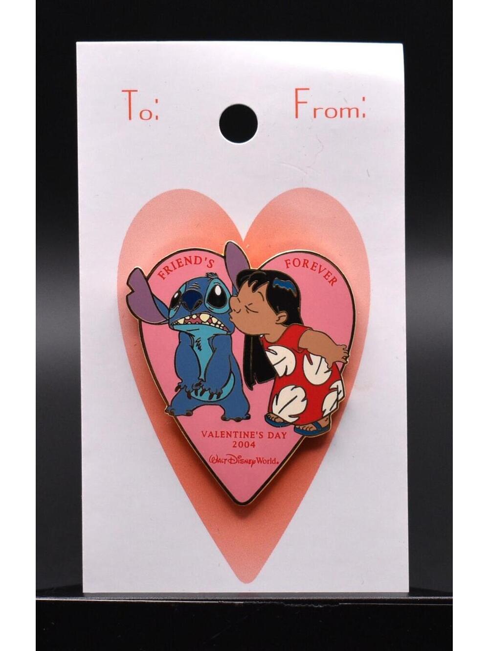 Disney Lilo & Stitch Friend's Forever Valentine's Day Artist Proof AP LE Pin (C6